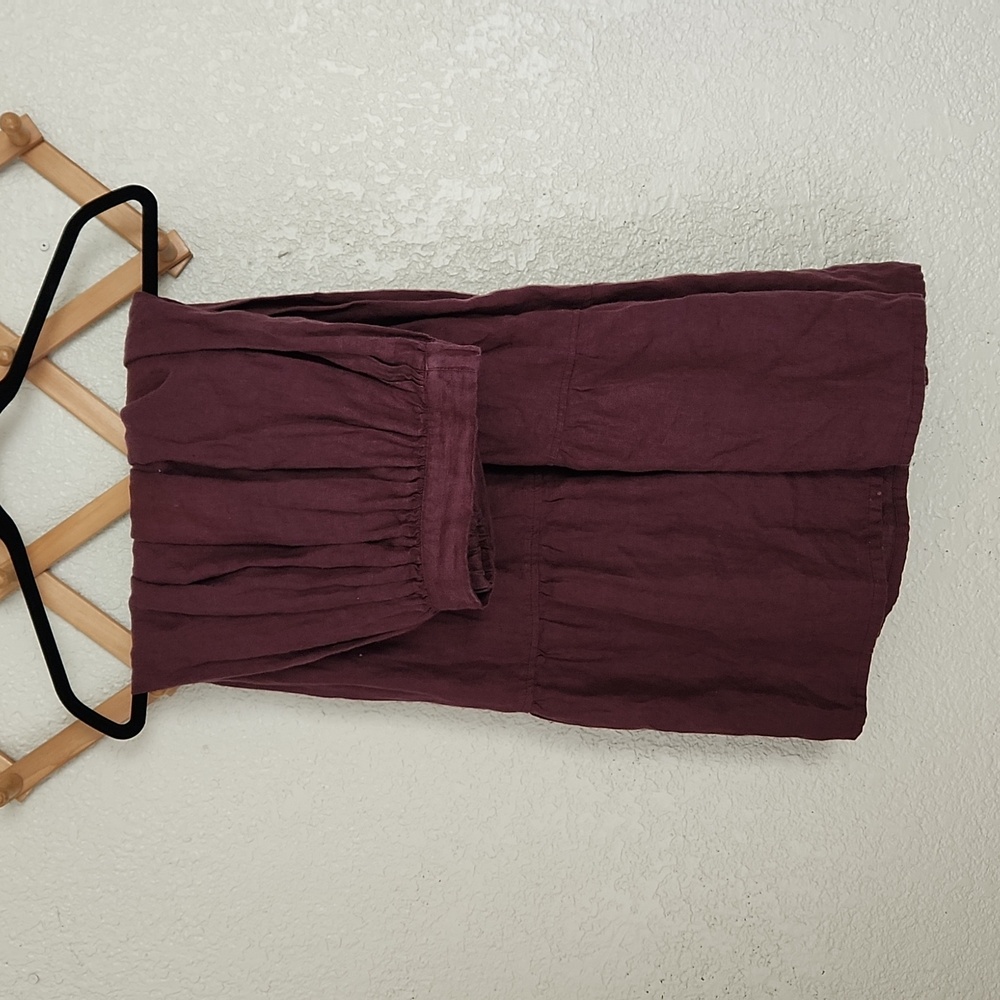 Maxi linen skirt